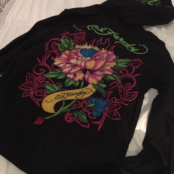Ed hardy bling hoodie