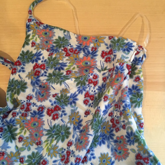 ⚫️ Ditzy floral print romper shorts 90s - Picture 3 of 7