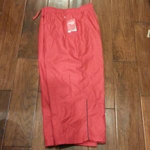 Danskin woven lose track capri pants