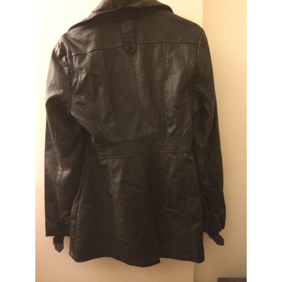 ‼️Reduced‼️ BEBE long faux leather jacket - Picture 2 of 4