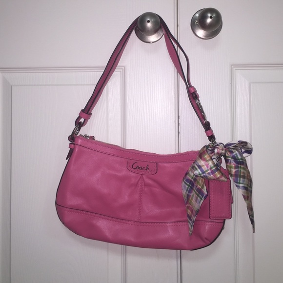 Hot pink coach purse