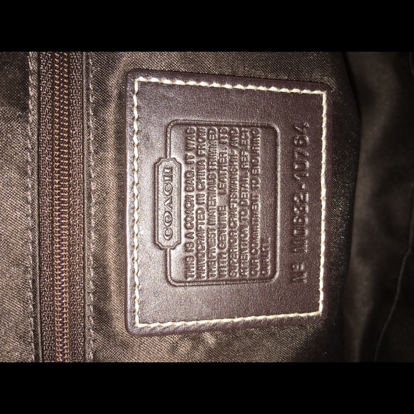 Brown coach bag - Picture 3 of 4