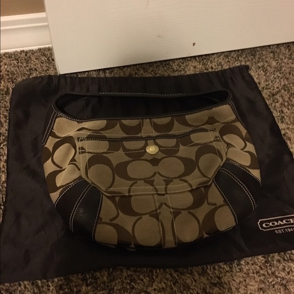 Brown coach bag - Picture 4 of 4