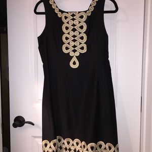 Lilly Pulitzer Adelson Shift Black Dress