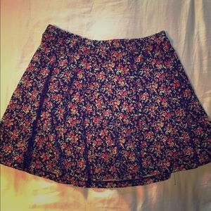 Forever 21 Floral Skater Skirt