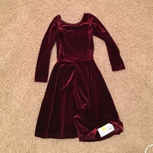 Brand new American Apparel velvet bare back dress