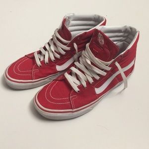 Red Vans Sk8-Hi