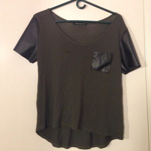 Army green shirt