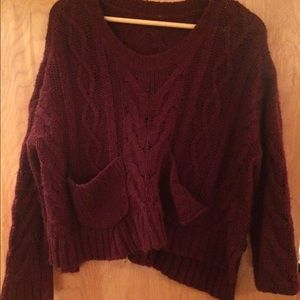 Maroon burgundy sweater