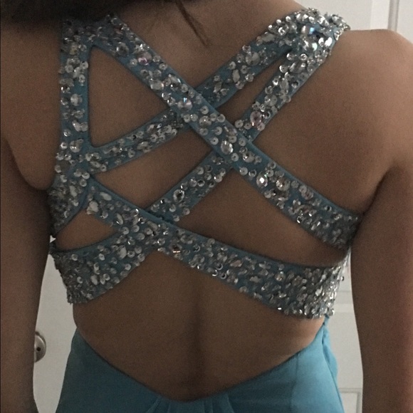 Light Blue Prom/Pageant Gown FREE SHIPPING! - Picture 2 of 3