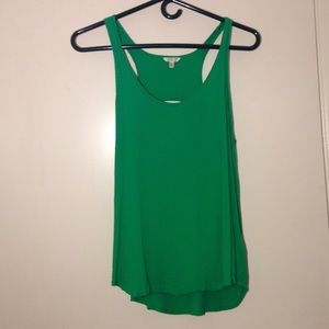 Green racer back tank