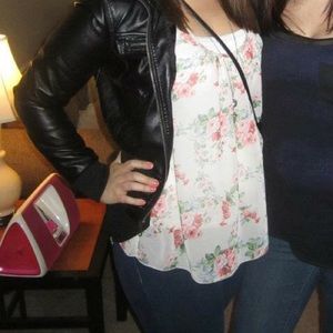 Split back floral tank