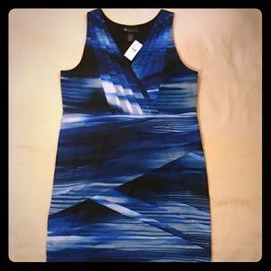 Lane Bryant Printed Ruched Dress NWT