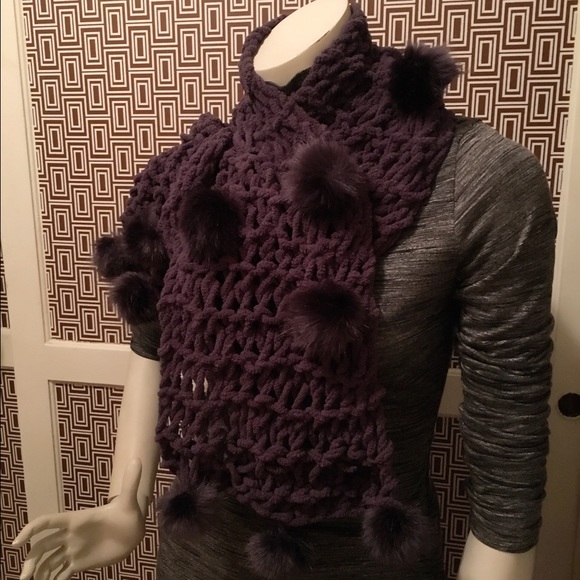 💋Chenille Mink Ball Scarf💋