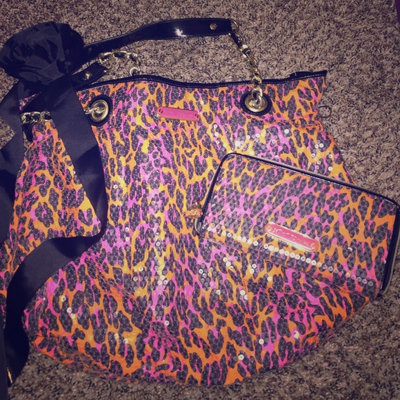 Betsy Johnson purse with matching wallet