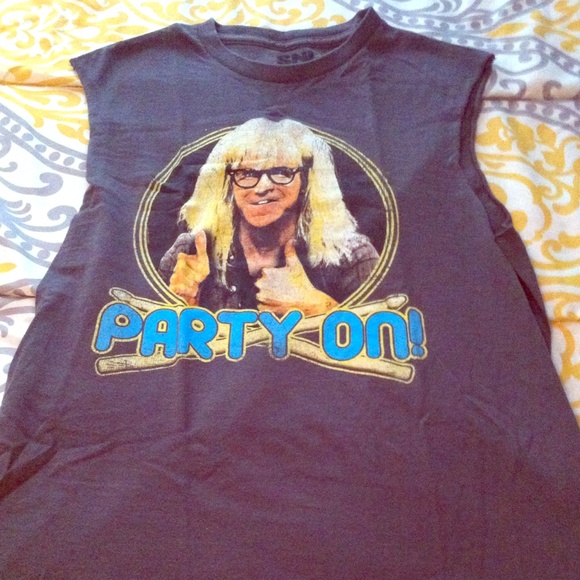 Cut-Off Wayne's World Tee