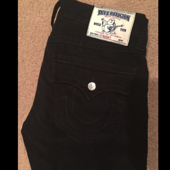 True Religion Other - Mens True Religion Black Corduroy Pants!