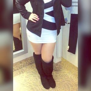 Wide-calf Slouchy Boots