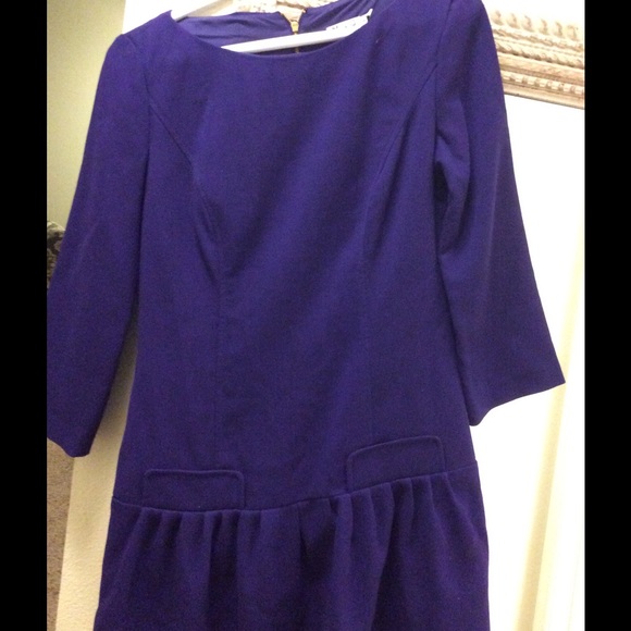 Eliza j . Purple dress