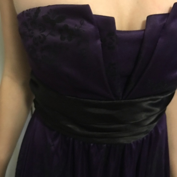 Purple & Black Gown Prom/Homecoming - Picture 3 of 4