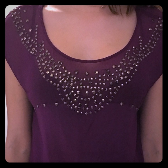 🧩Purple Bronze Neckline Dress🧩 - Picture 1 of 2