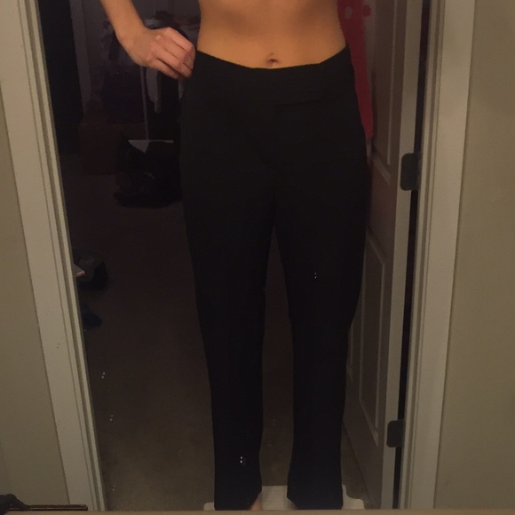 Hugh waisted black dress pant