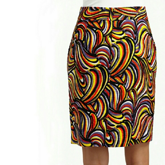 Milly Dresses & Skirts - Milly African Wave Textured Pencil Skirt