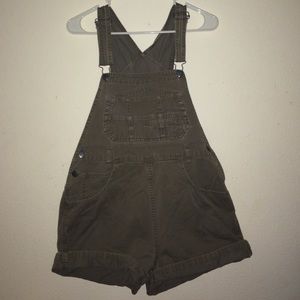 Army green overalls