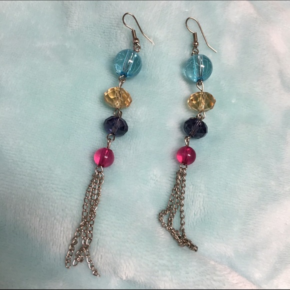 Colorful bead earrings