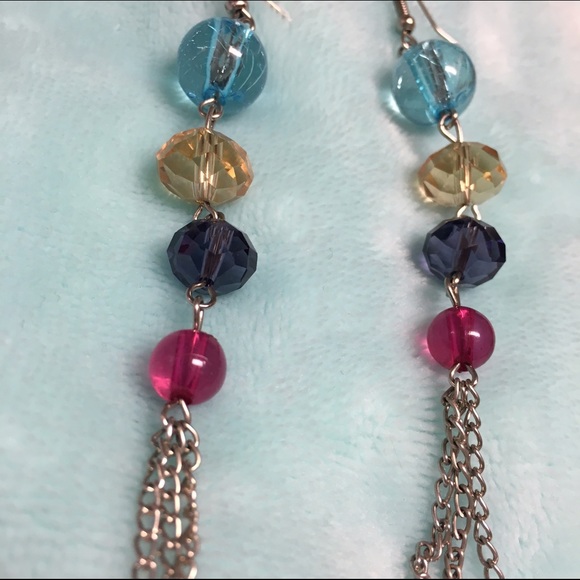 Colorful bead earrings - Picture 3 of 3