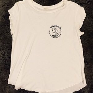 White Brandy Melville graphic tee
