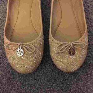 Tory Burch Nude Flats