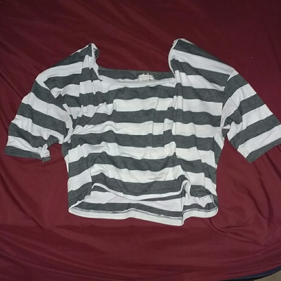 Striped crop top