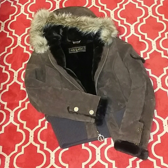 Baby phat genuine leather jacket