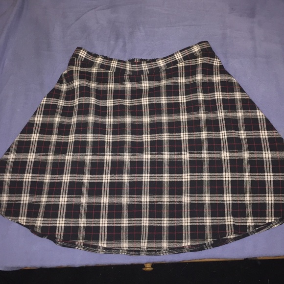 Plaid skater skirt
