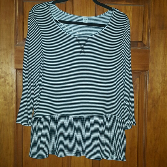 STRIPED TUNIC BY AMERICAN RAG SIZE L, (no tags) - Picture 2 of 4