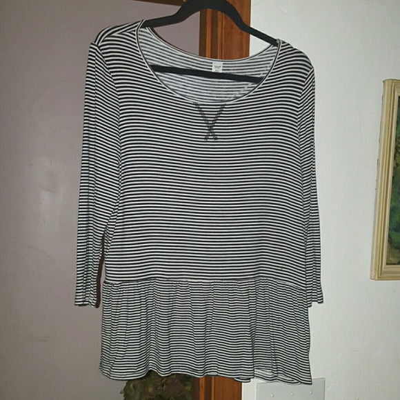 STRIPED TUNIC BY AMERICAN RAG SIZE L, (no tags) - Picture 1 of 4