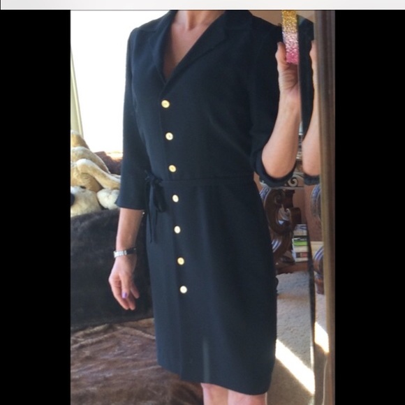 Black David Warren dress