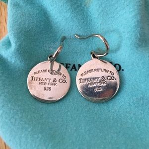 Authentic Tiffany & Co Disc Earrings