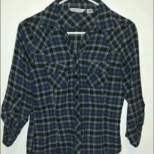 Cute blue plaid shirt