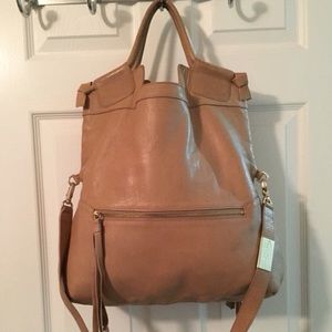Foley + Corinna Tan Leather Satchel