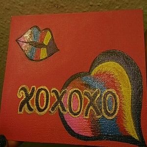 1of a kind Handpainted Blank Card
