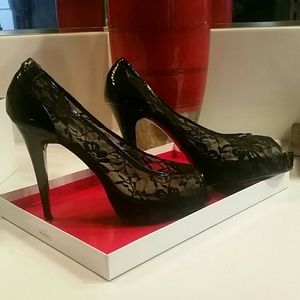 Guess Peep Toe Pumps