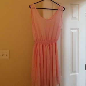 Pink sleeveless dress