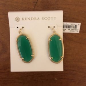 Green Kendra Scott Elle Earrings