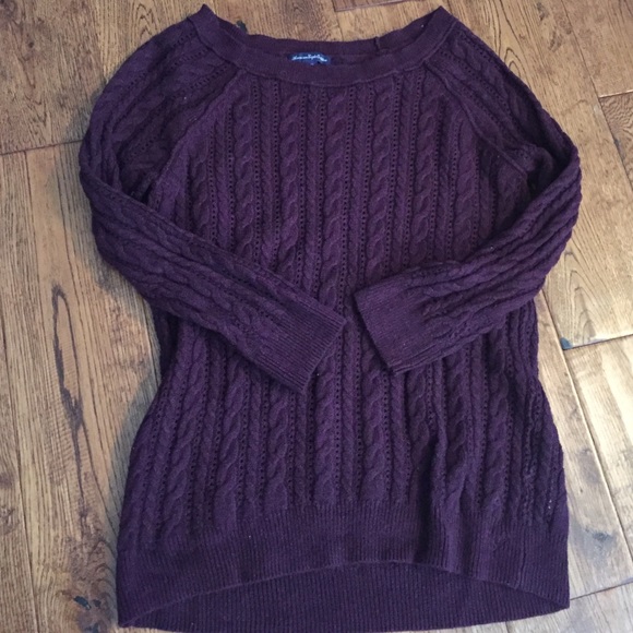A&E Burgundy Sweater - Picture 2 of 3