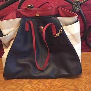 Tommy Hilfiger nautical inspired canvas tote