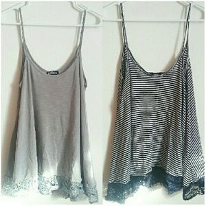 Flowy lace tank bundle