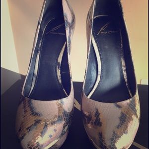 Brian Atwood snakeskin pumps