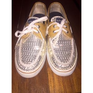Gold Sequence Sperry Topsiders